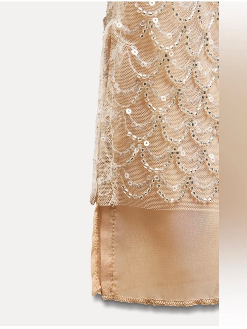 ZARA Beaded Midi Skirt Size Small LIKE MIU MIU - Picture 15 of 16